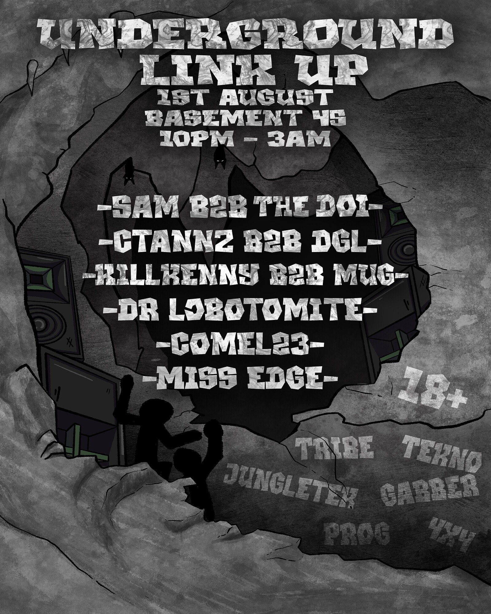 UNDERGROUND LINK UP at Basement 45