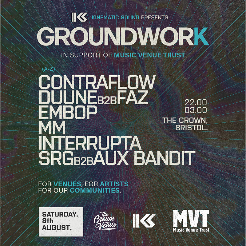 GROUNDWORK: Kinematic Sound Fundraiser for Music Venue Trust at The Crown