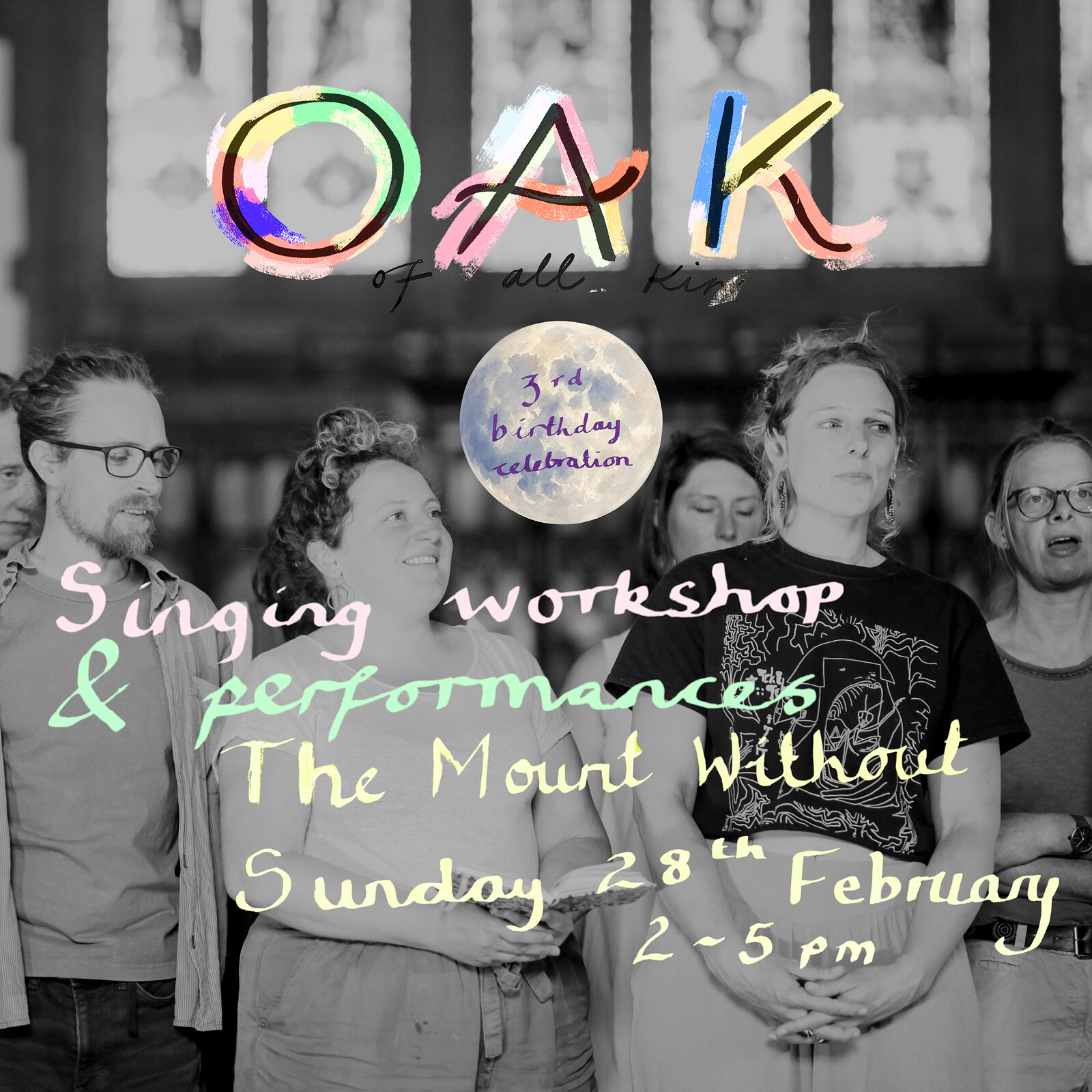 OAK Choir 3rd Birthday at The Mount Without - Workshop and Performance at The Mount Without