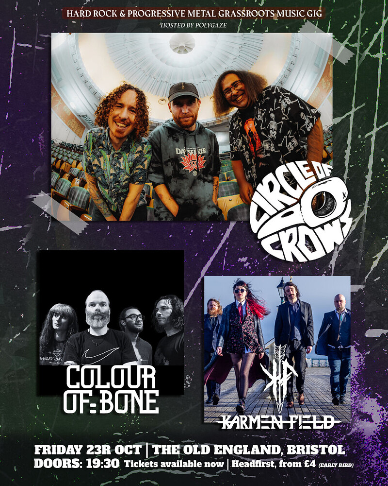 CIRCLE OF CROWS | A Hard Rock & Progressive Metal Gig | Hosted by POLYGAZE at The Old England Pub