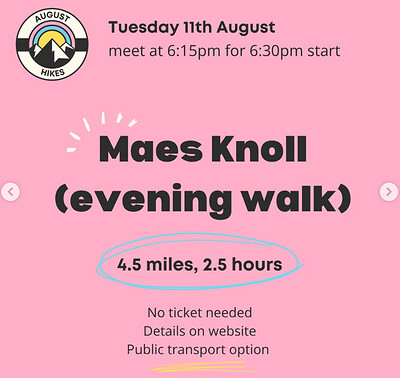 Queer Hiking Bristol: Maes Knoll Loop at Maes Knoll Toby Carvery