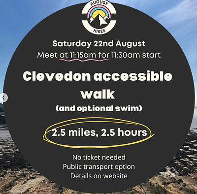 Queer Hiking Bristol: Clevedon accessible walk at The Salthouse