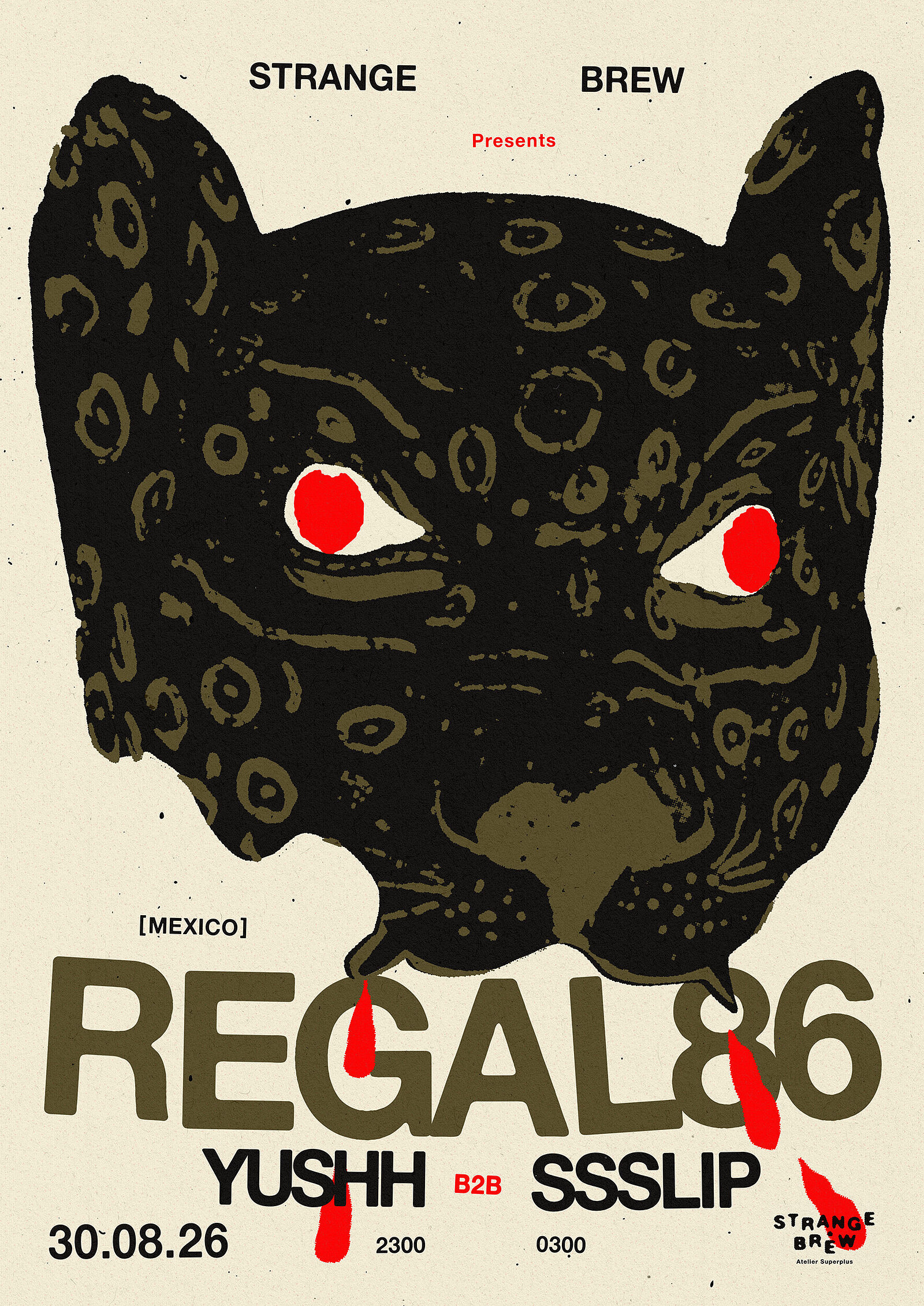 Strange Brew presents Regal86 + Yushh b2b ssslip at Strange Brew
