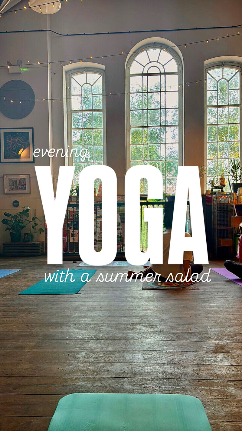 Evening Yoga with a Summer Salad at The Orchard Coffee & Co