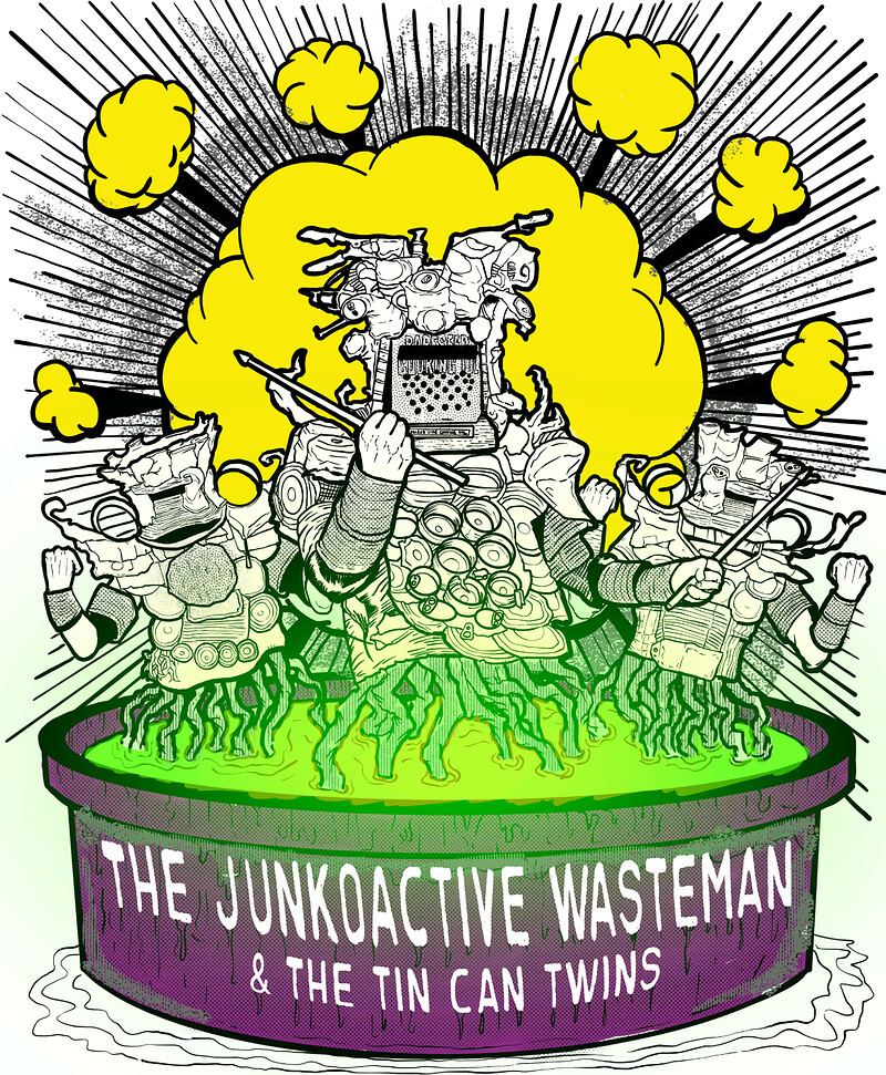 The Junko-Active Wasteman & The Rin Can Twins at The Canteen