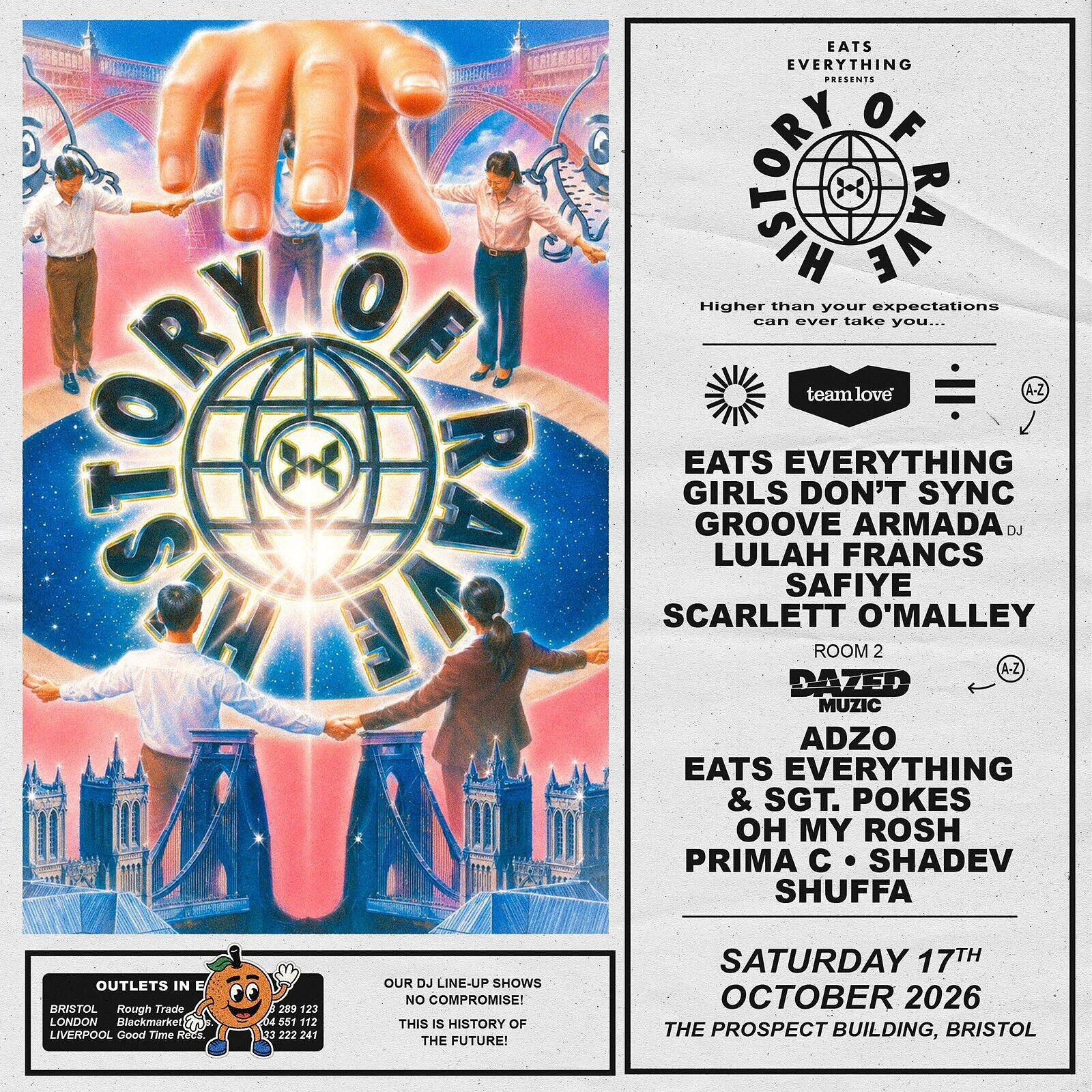 History Of Rave: Eats Everything, Groove Armada  + More at The Prospect Building