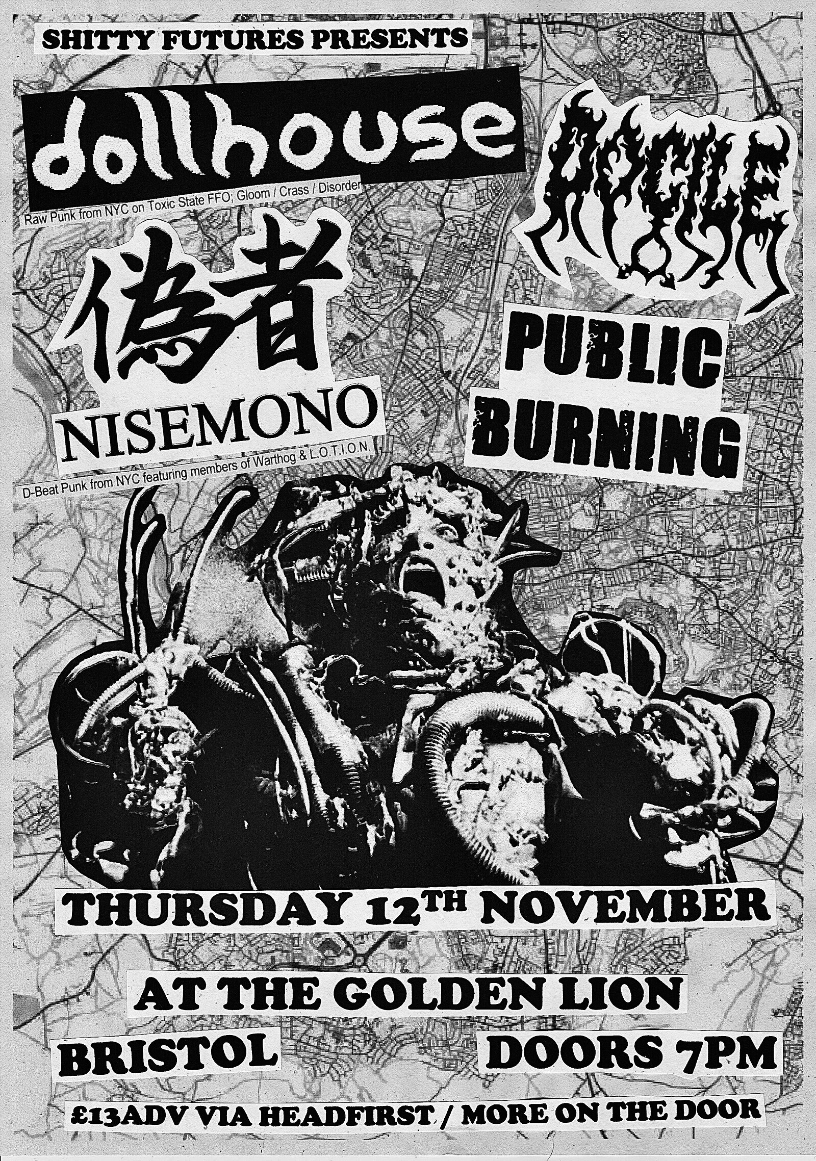 Dollhouse, Nisemono, Docile, & Public Burning at The Golden Lion