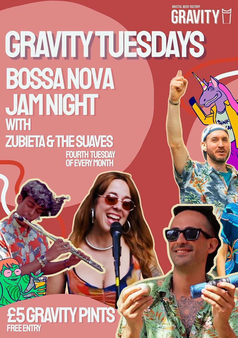 Bossa Nova Night with Zubieta & The Suaves - Gravity Tuesdays Jam Night at The Canteen