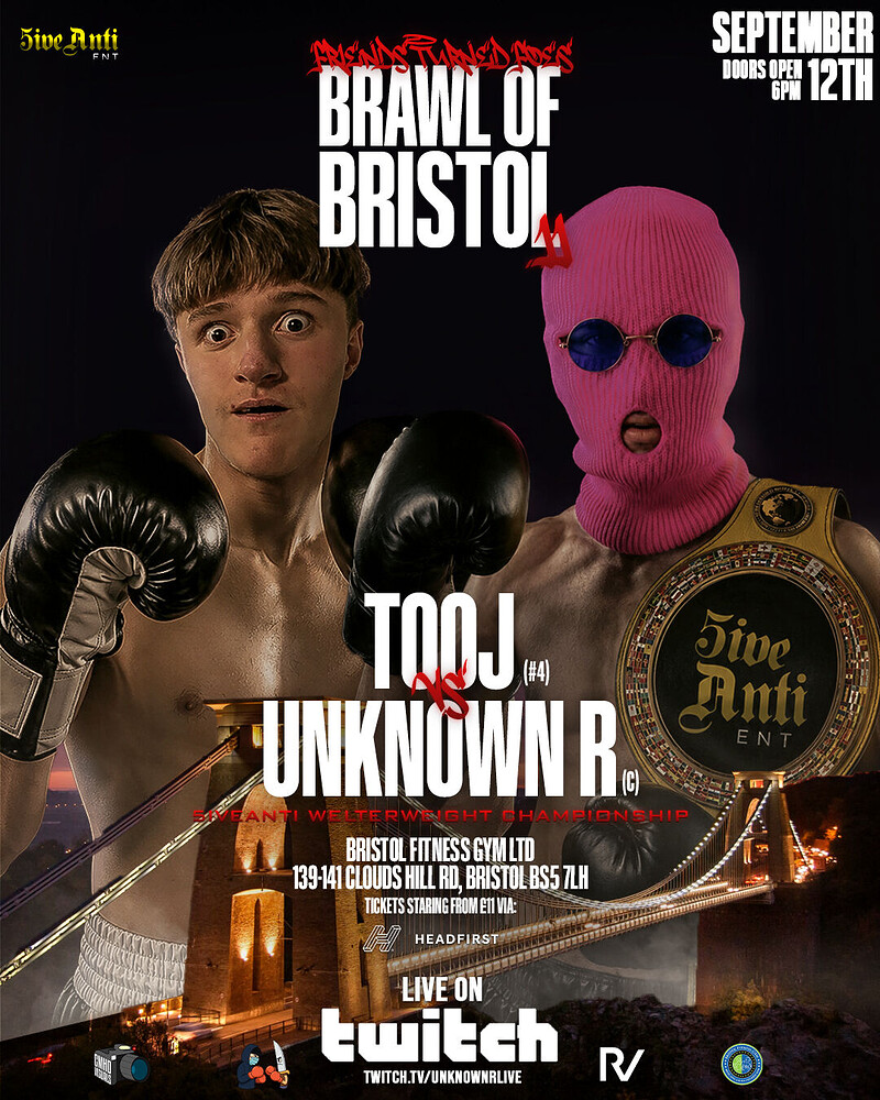 Unknown R Vs Tooj | BRAWL OF BRISTOL 2 at Bristol Fitness Gym
