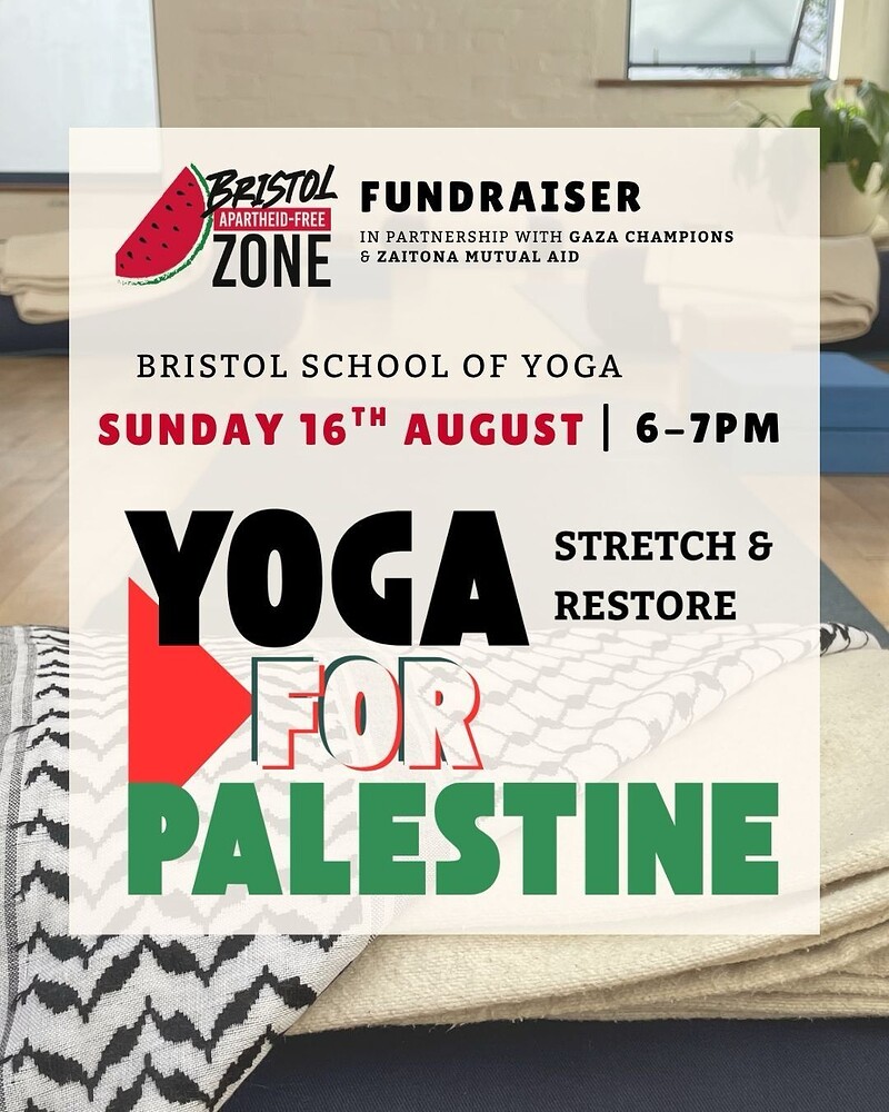 Yoga For Palestine at Bristol School Of Yoga