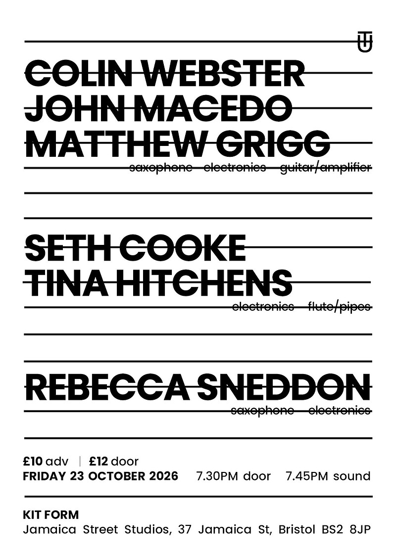 Webster/ Macedo / Grigg • Cooke / Hitchens • Sneddon at KIT FORM
