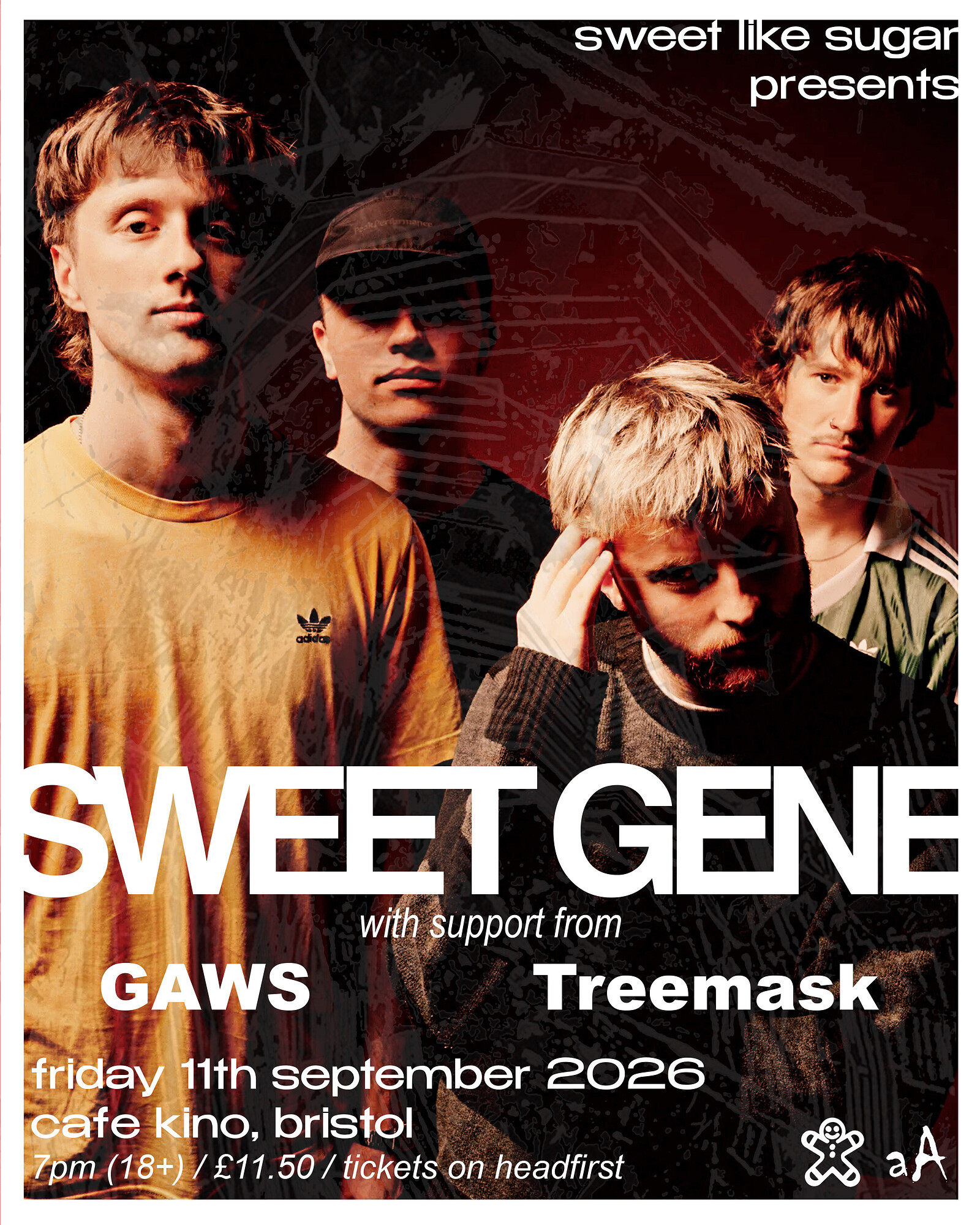 SWEET GENE + GAWS & Treemask at Cafe Kino