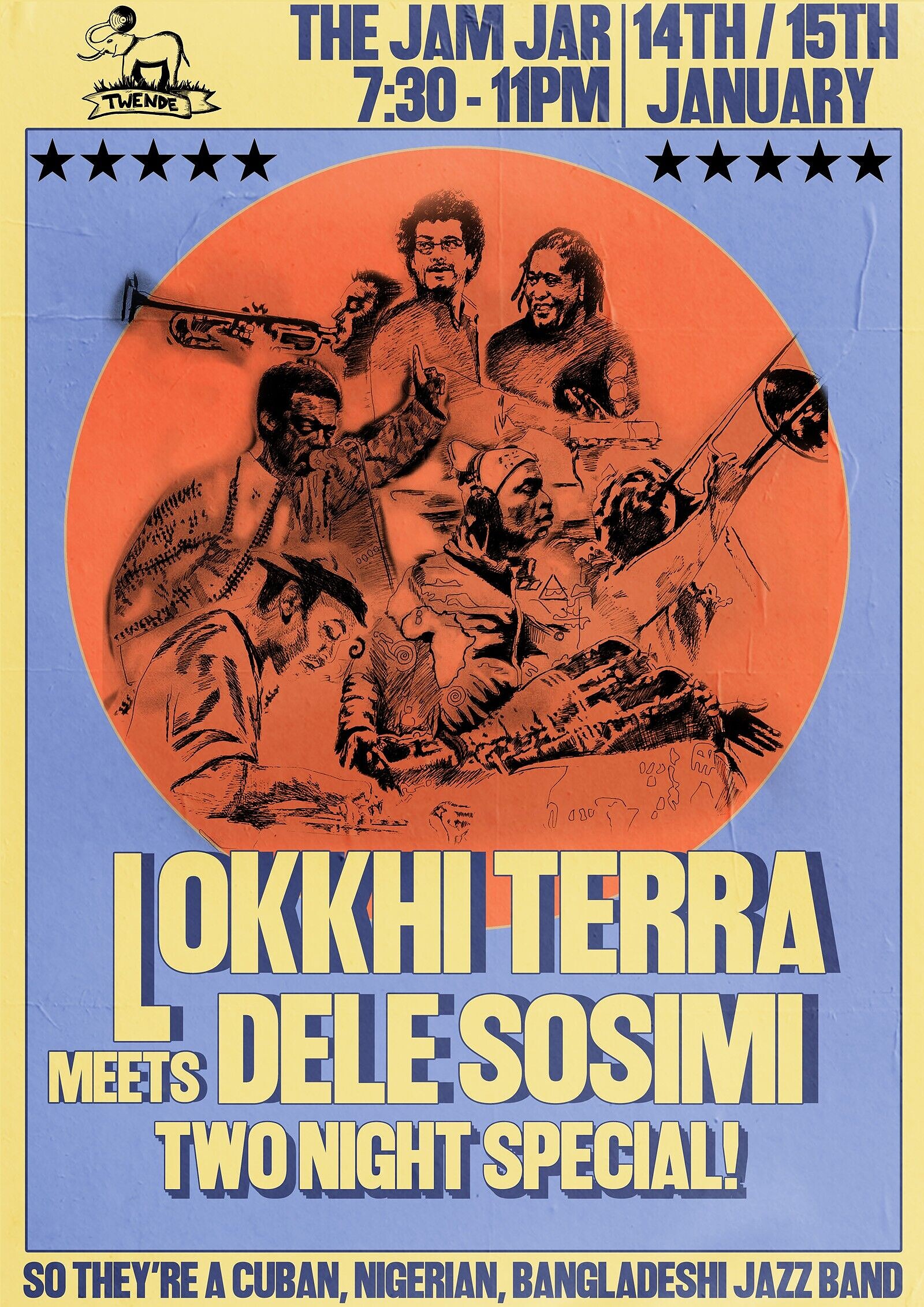 Lokkhi Terra meets Dele Sosimi at The Jam Jar