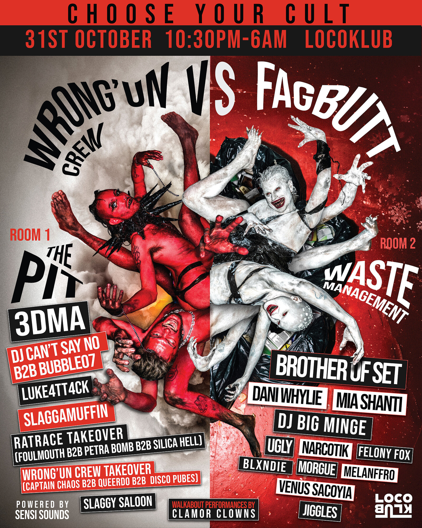 Fagbutt Vs Wrong'un Crew at Loco Klub