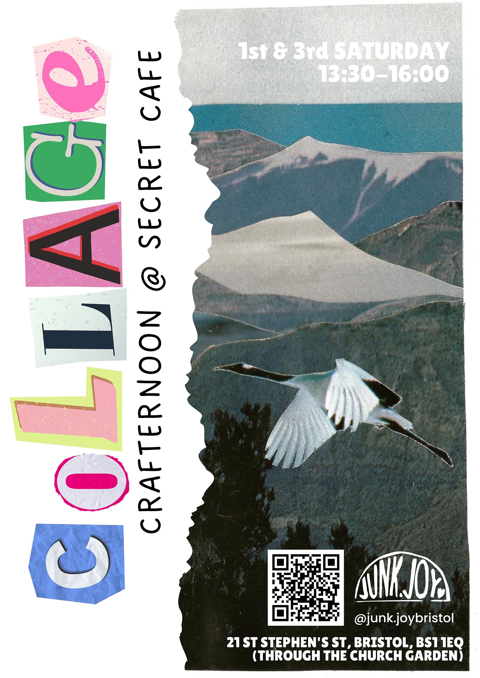 Collage Crafternoon at Secret Cafe