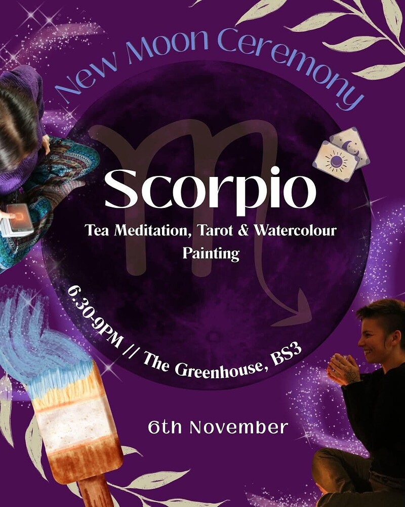 New Moon Ceremony: Tea Meditation, Tarot & Art at The Greenhouse, BS3