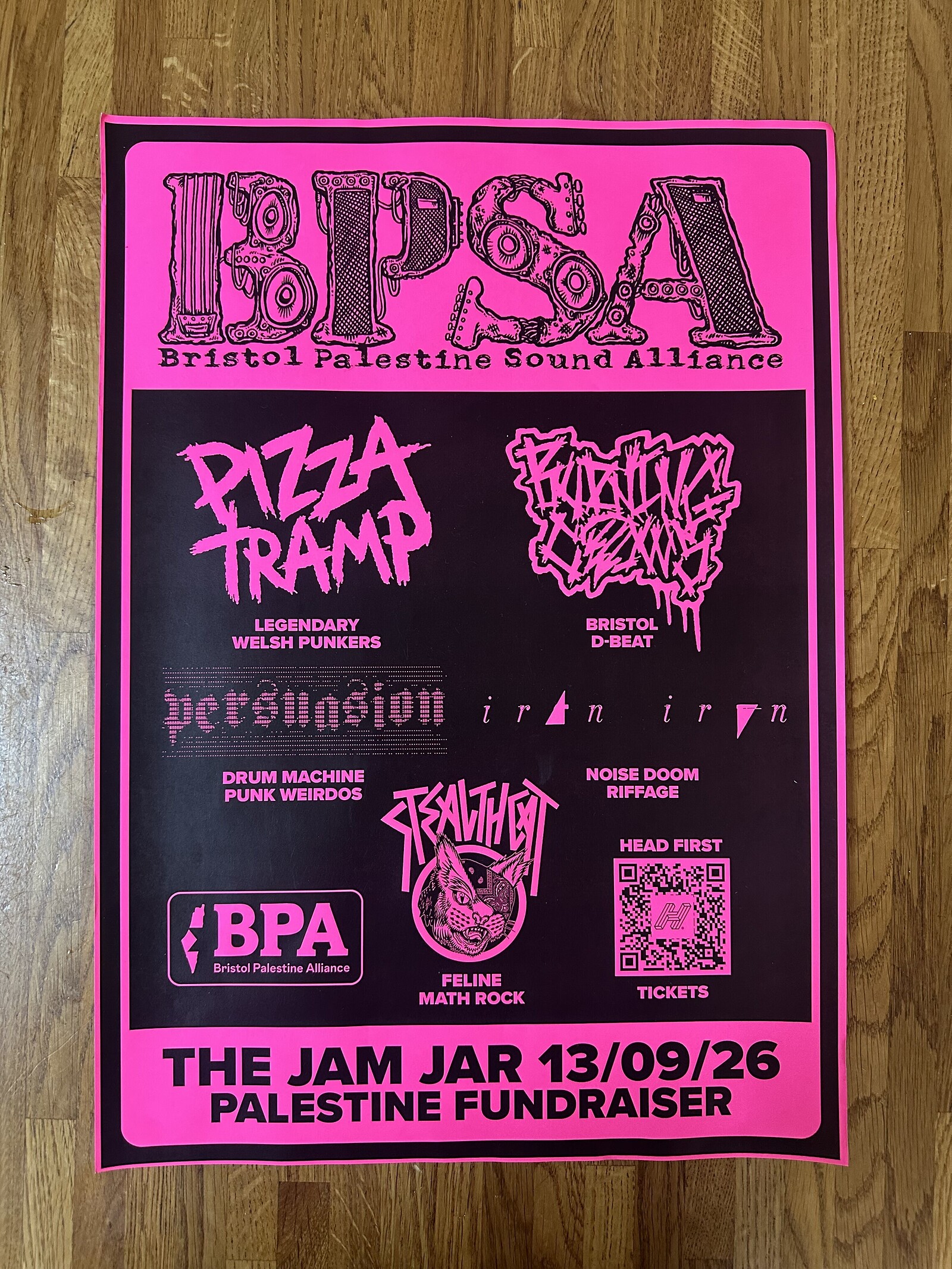 BPSA PALESTINE FUNDRAISER at The Jam Jar