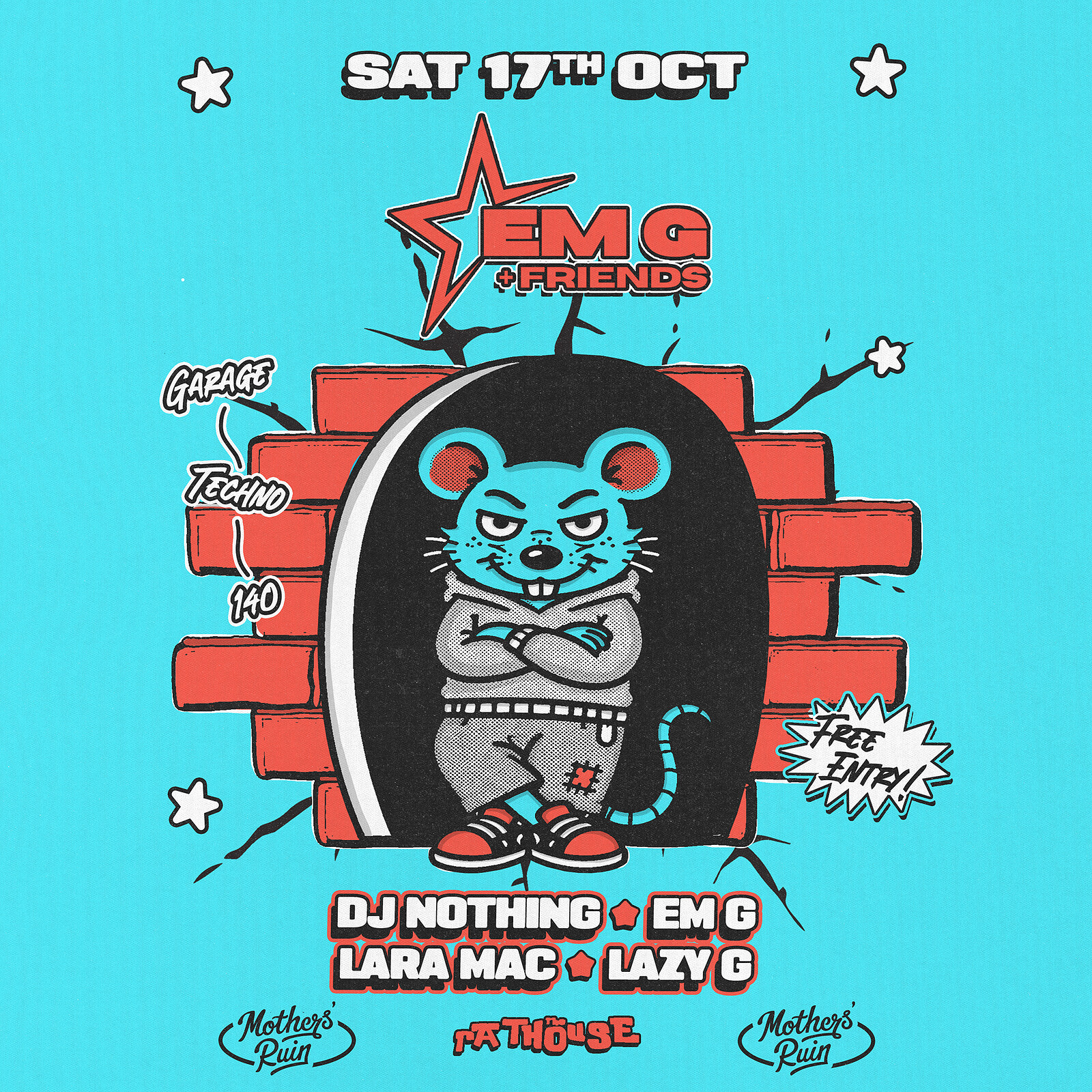 Em G + Friends: DJ Nothing, Em G, Lara Mac + Lazy G at The Mothers Ruin
