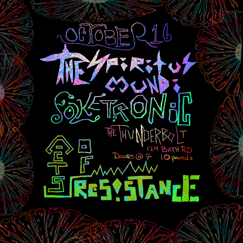The Spiritus Mundi with Folketronic and Acts of Resistance at The Thunderbolt