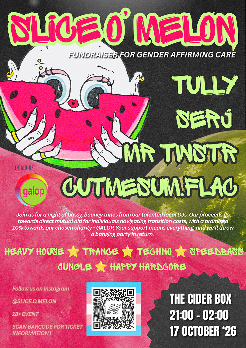 Slice O' Melon: Fundraiser for Gender Affirming Care at The Cider Box Tap Room