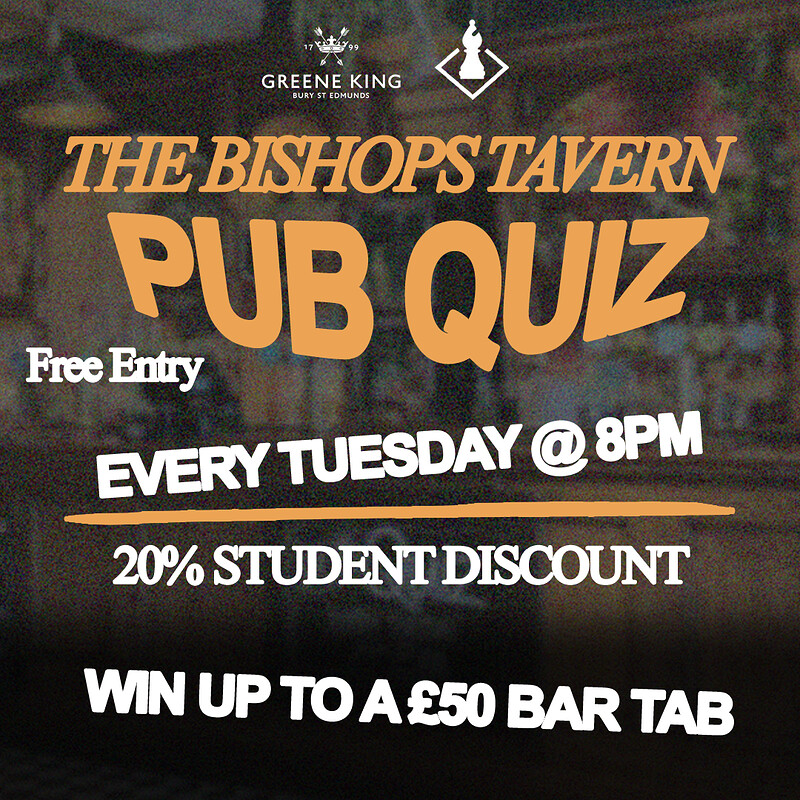 THE BISHOPS TAVERN PUB QUIZ at The Bishops Tavern