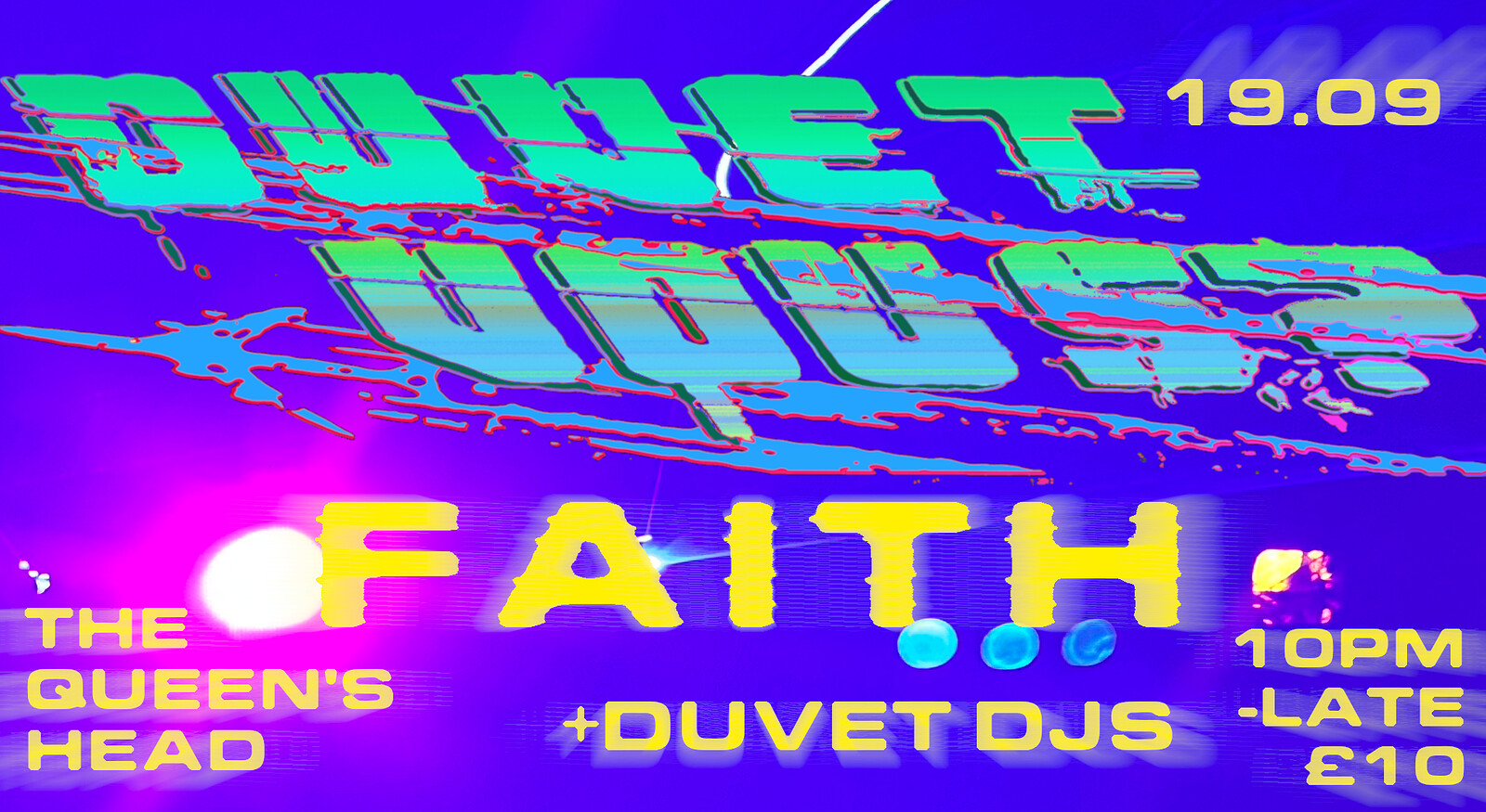 Duvet Vous? with Faith at Queens Head Easton