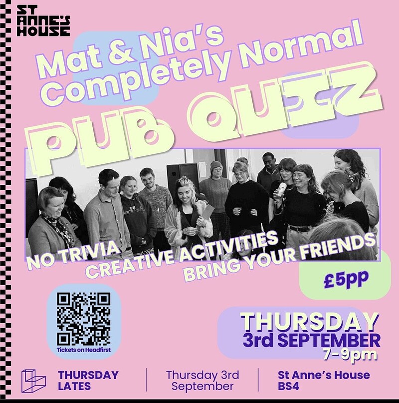 Mat and Nia's Completely Normal Pub Quiz at BRICKS BRISTOL, St Anne's House, St Anne's Rd, Brislington, Bristol BS4 4AB
