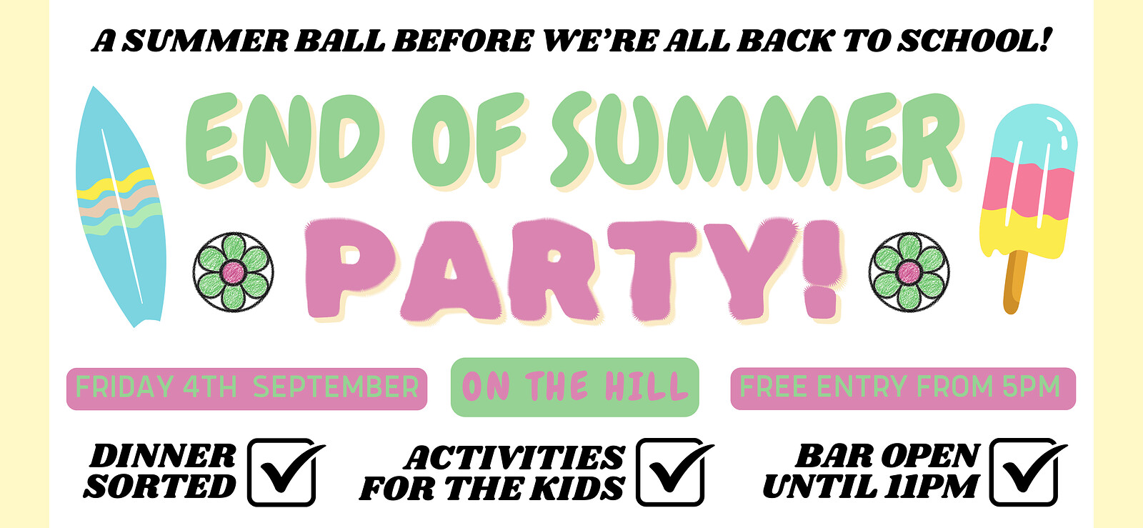 End of Summer Party at On The Hill