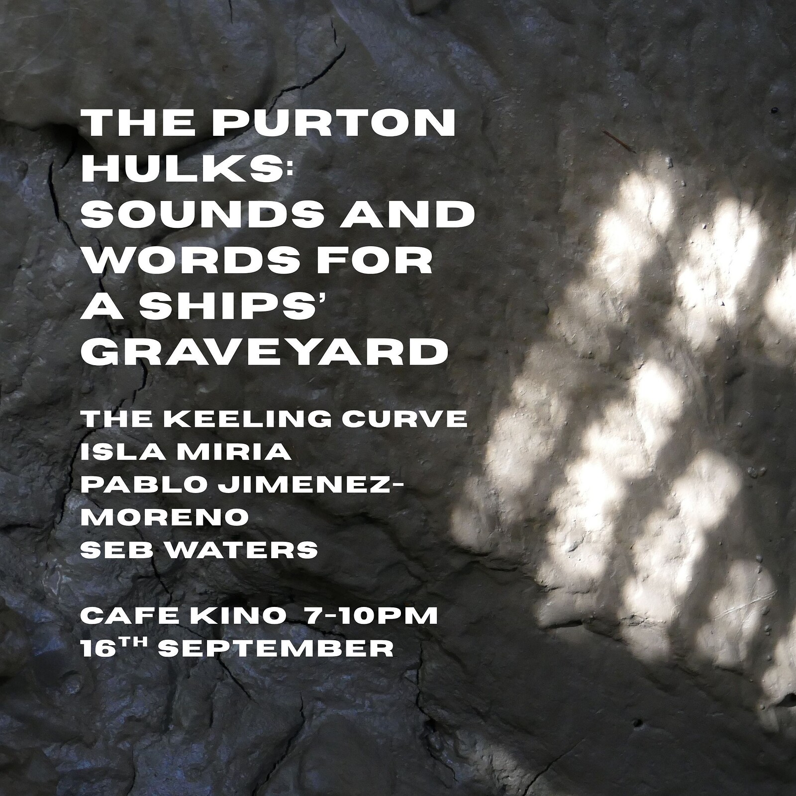 Sounds and Words for a Ships' Graveyard at Cafe Kino