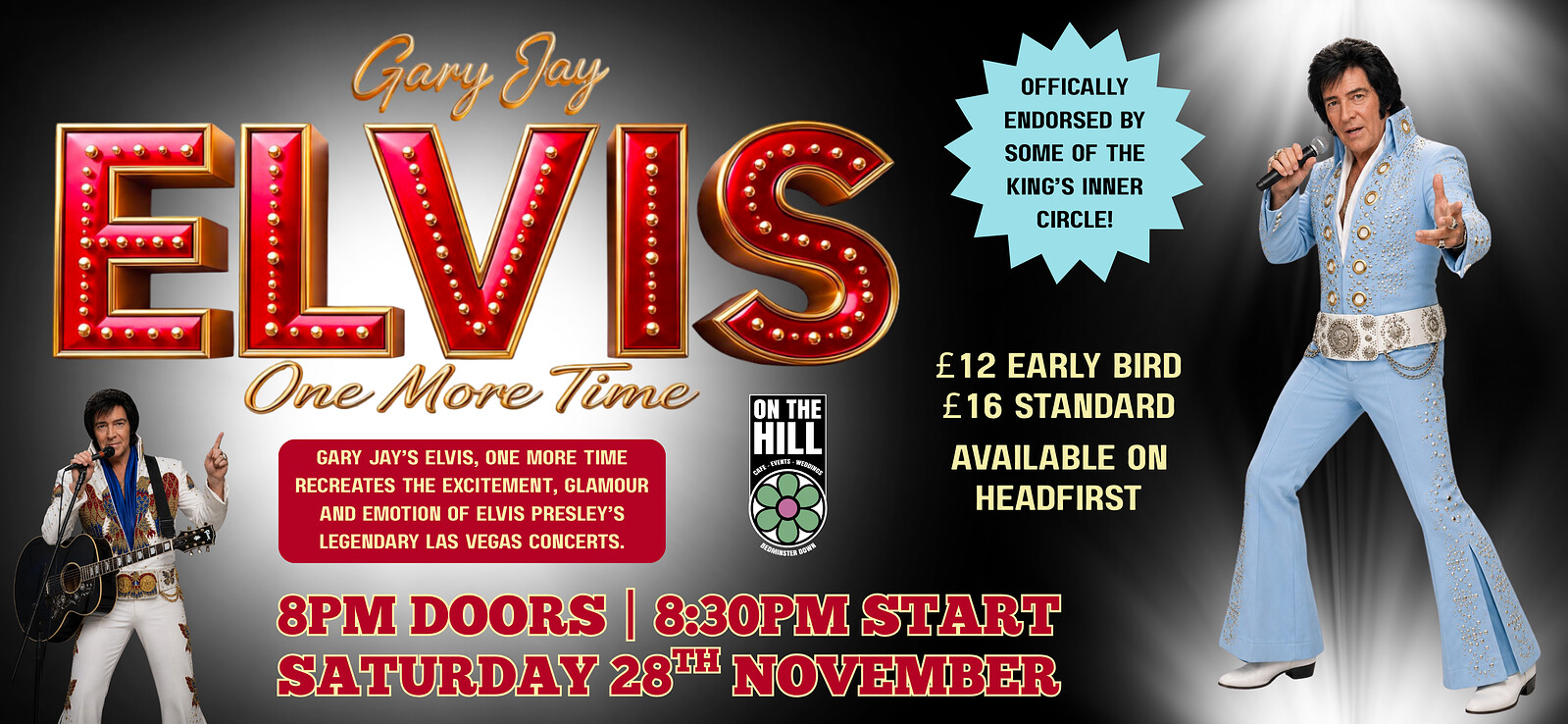 Elvis One More Time Tribute Night at On The Hill