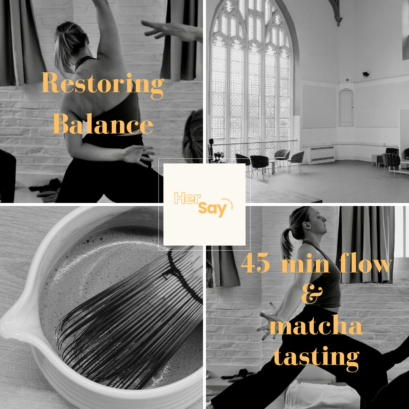 Restoring Balance. Yoga & Matcha with HerSay at The Trinity Centre