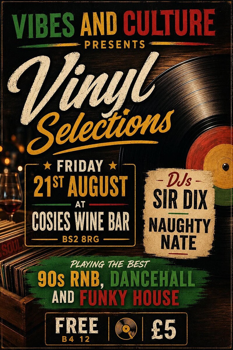 VIBES & CULTURE : VINYL SELECTIONS at Cosies