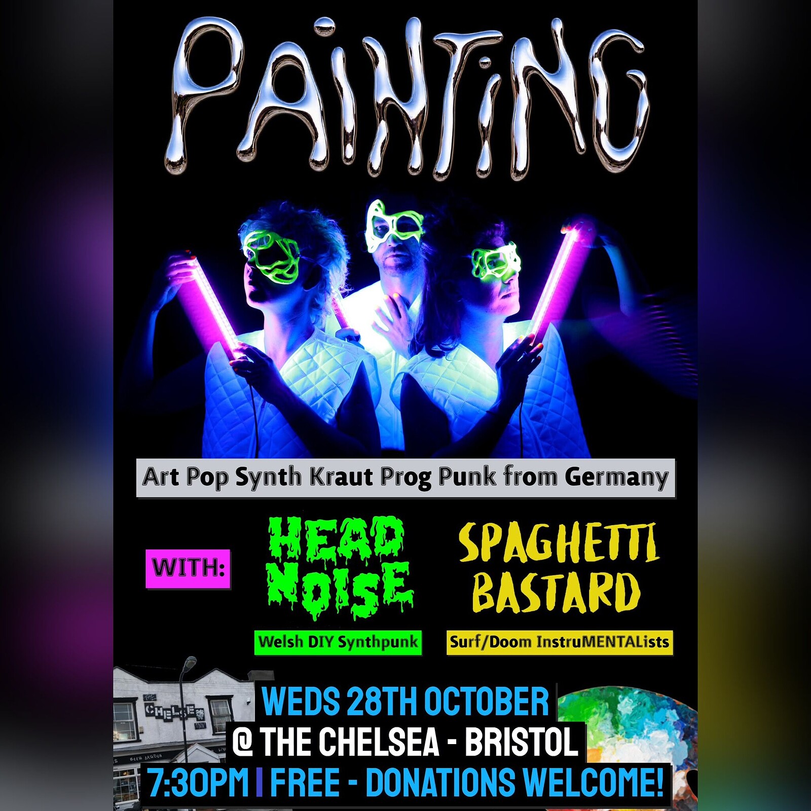 Painting / Head Noise / Spaghetti Bastard at The Chelsea Inn