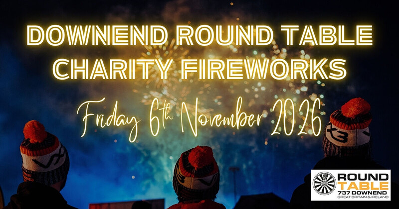 Downend Round Table Charity Fireworks 2026 at King George V Playing Fields