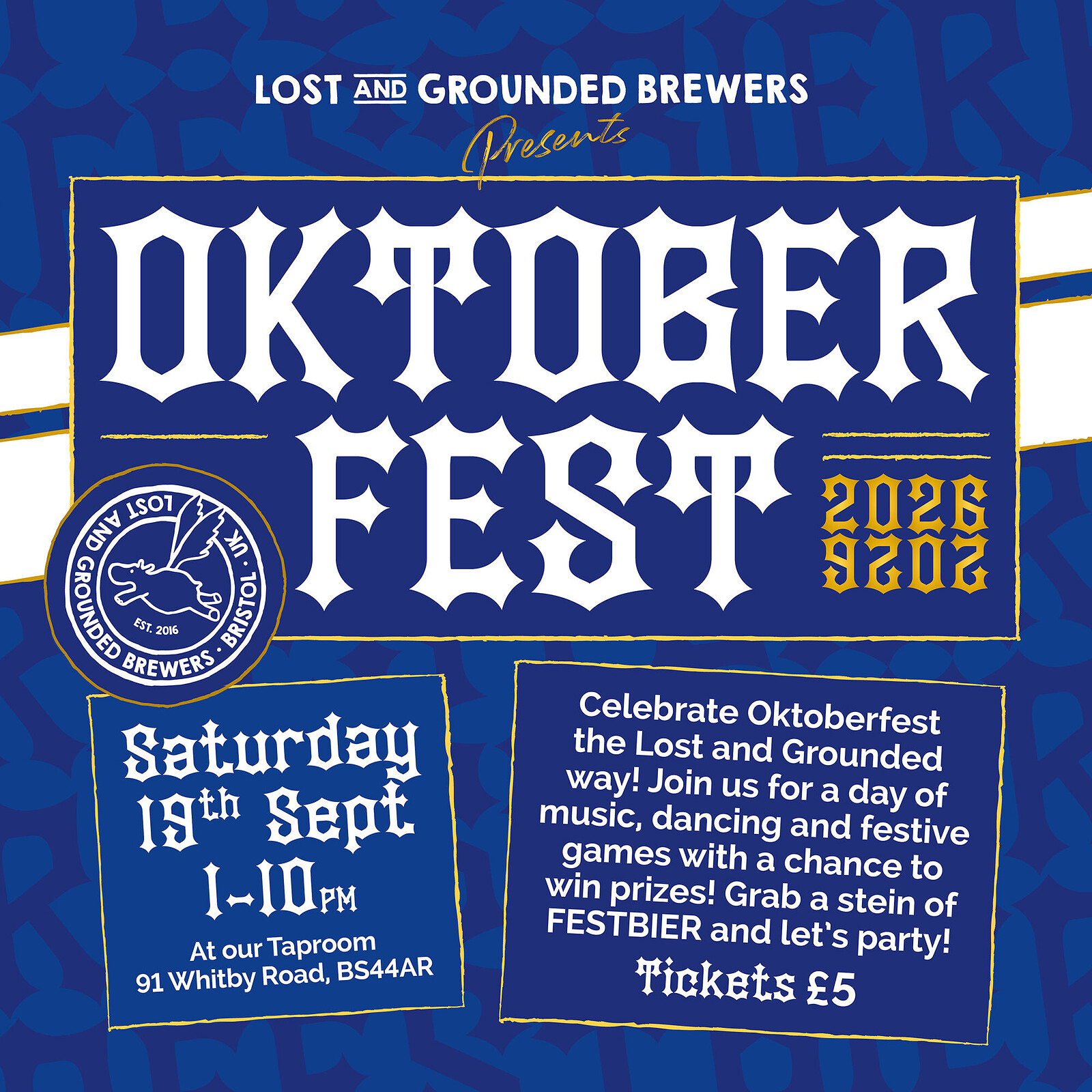Oktoberfest 2026 at Lost and Grounded Brewers Taproom