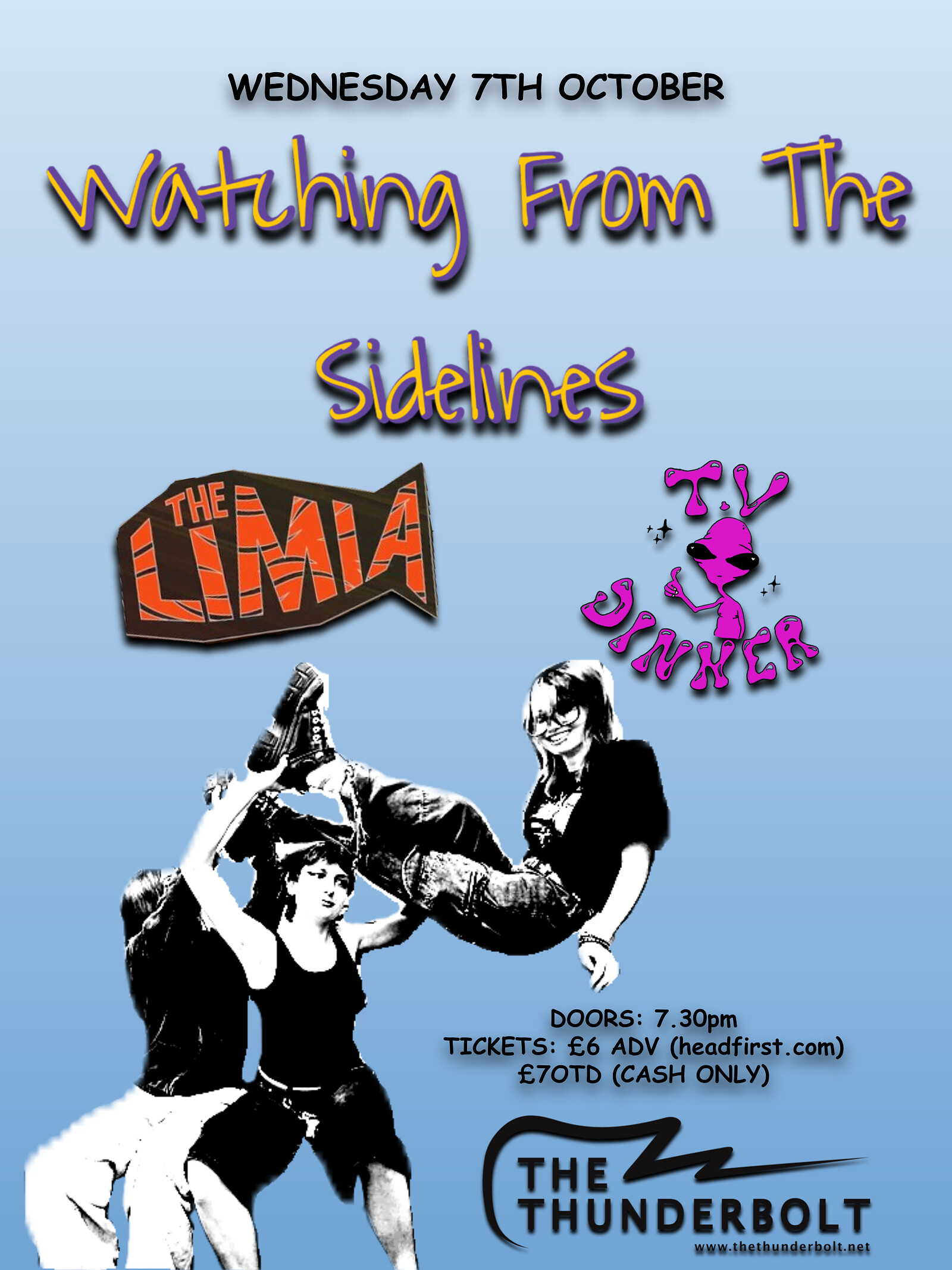 WATCHING FROM THE SIDELINES + The Limia + TV Dinner at The Thunderbolt