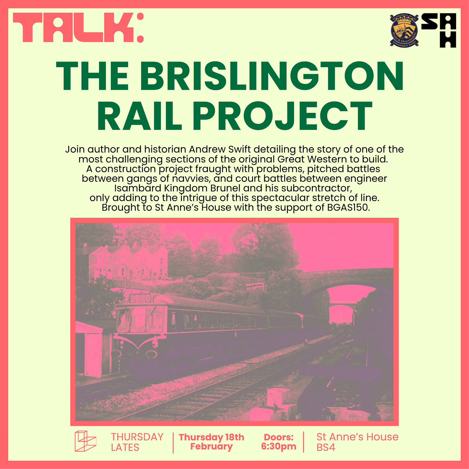 Talk: The Brislington Rail Project at St Anne's House (BS4)