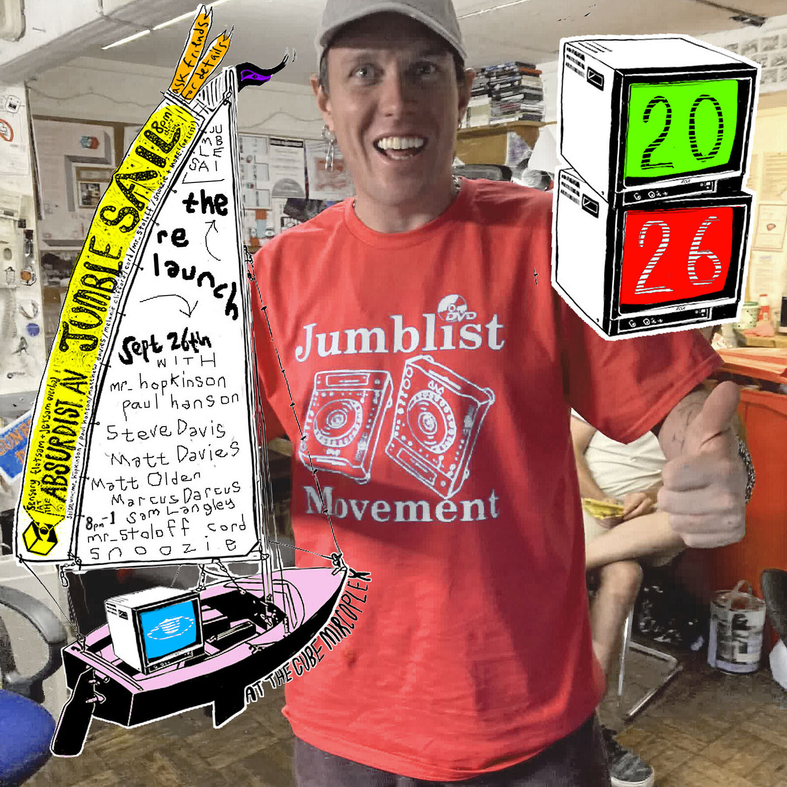 THE RETURN OF : Absurdist A/V Jumble Sail, an atypical happening experience at The Cube