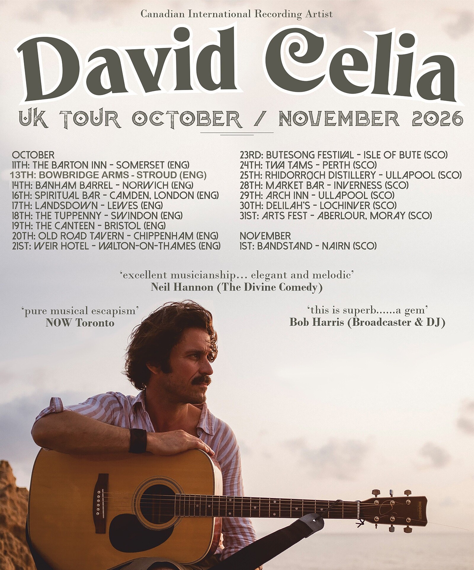 David Celia - solo singer/songwriter show at The Canteen