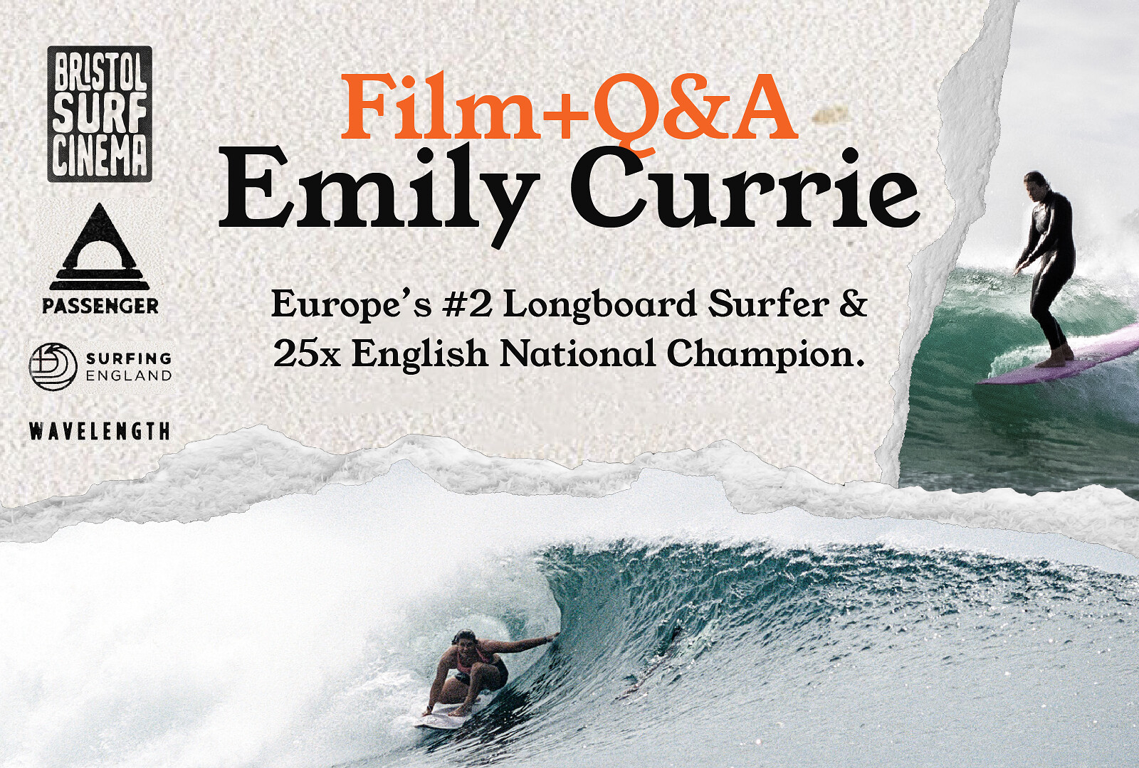Film & Q&A with British Pro-Surfer Emily Currie at Shredenhams, The Horsefair, BS1 3JL