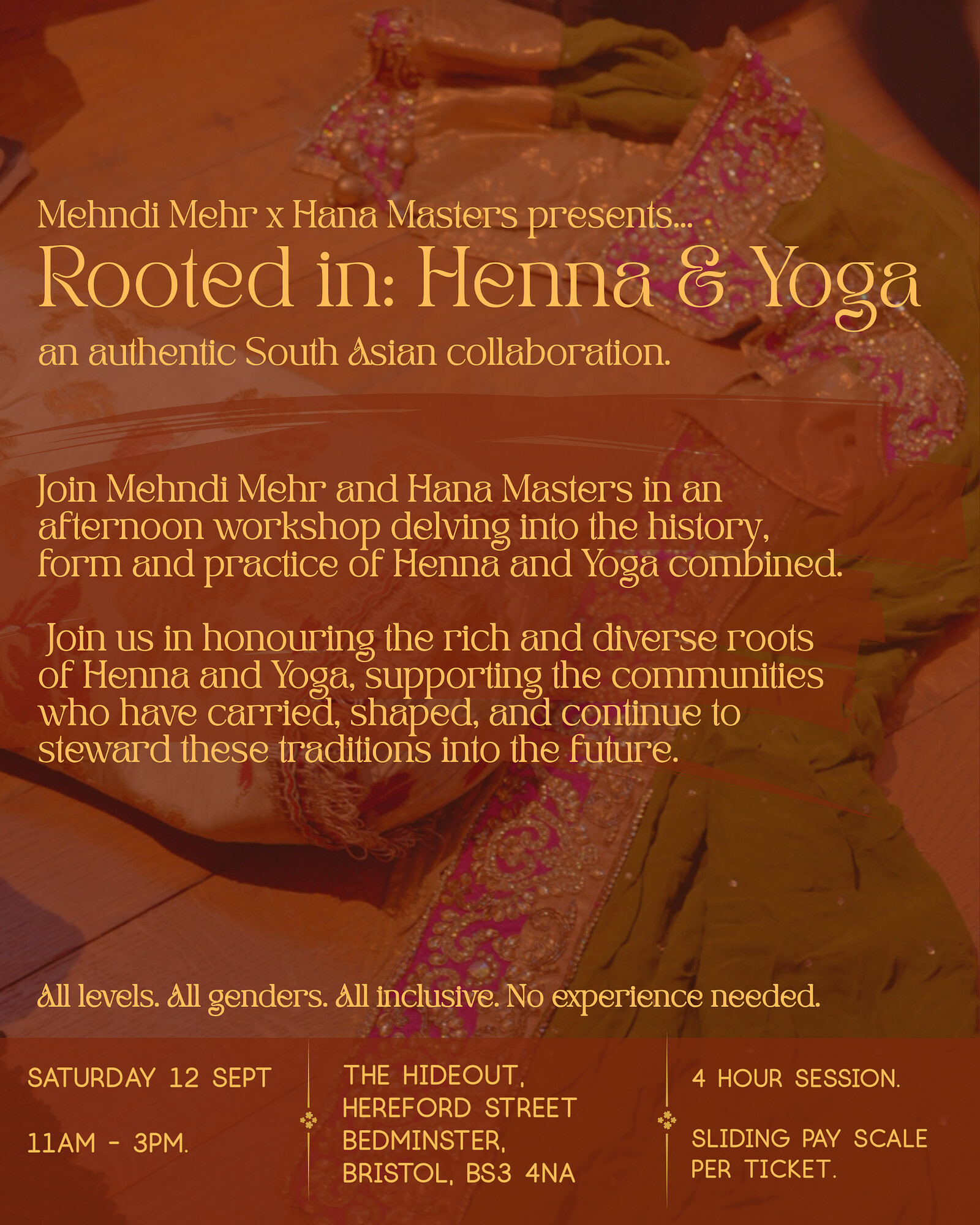 Rooted in: Henna and Yoga at The Burrow, The Greenhouse, Bedminster, Bristol, BS3 4NA