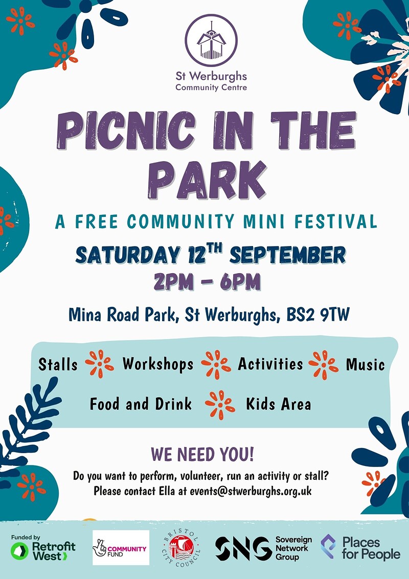 Picnic in the Park at Mina Road Park, St Werburghs, Bristol