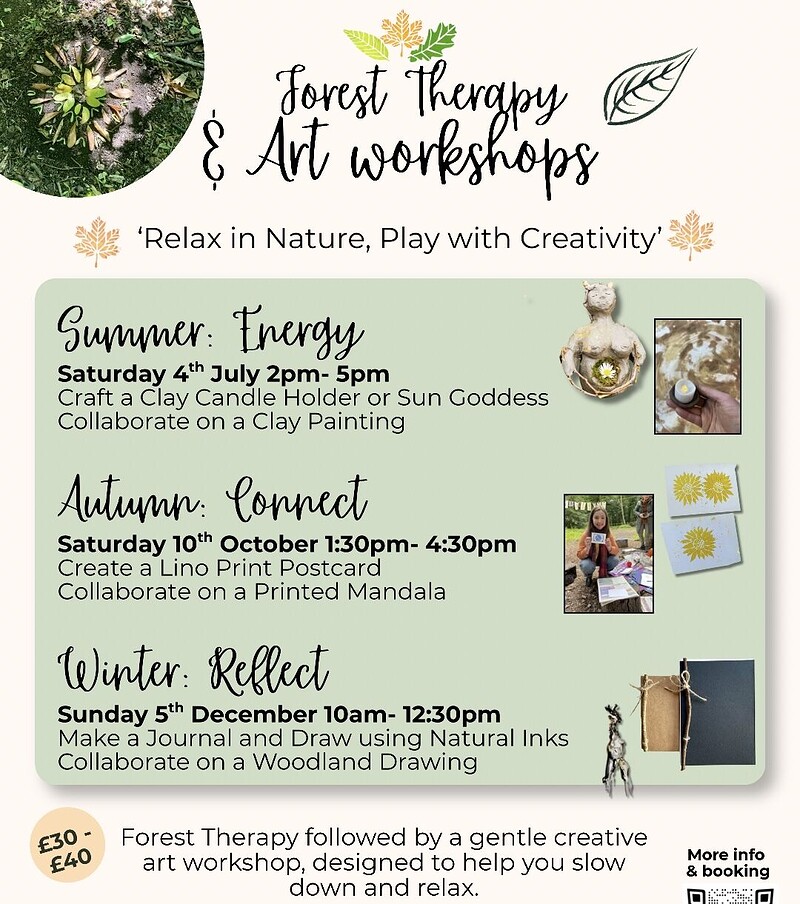 Autumn Connect - Forest Bathing and Creative Art Workshop at The Avon Centre Forest Space