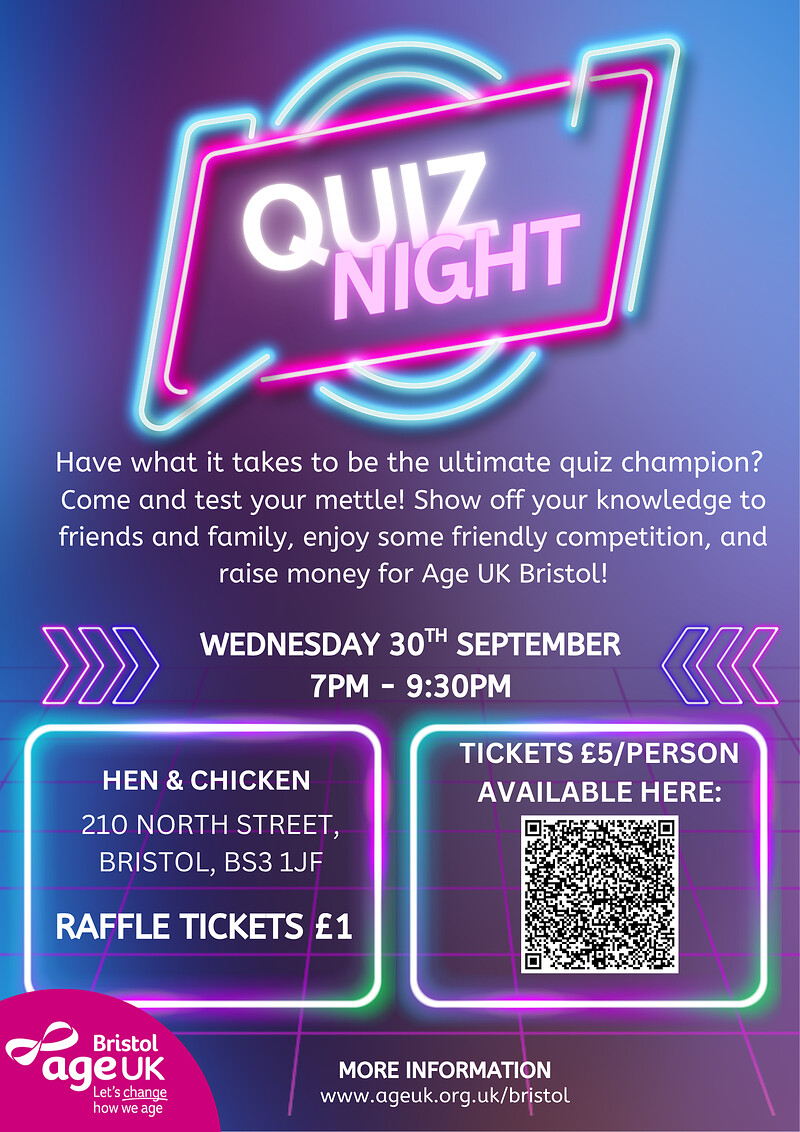 Charity Pub Quiz at The Hen & Chicken