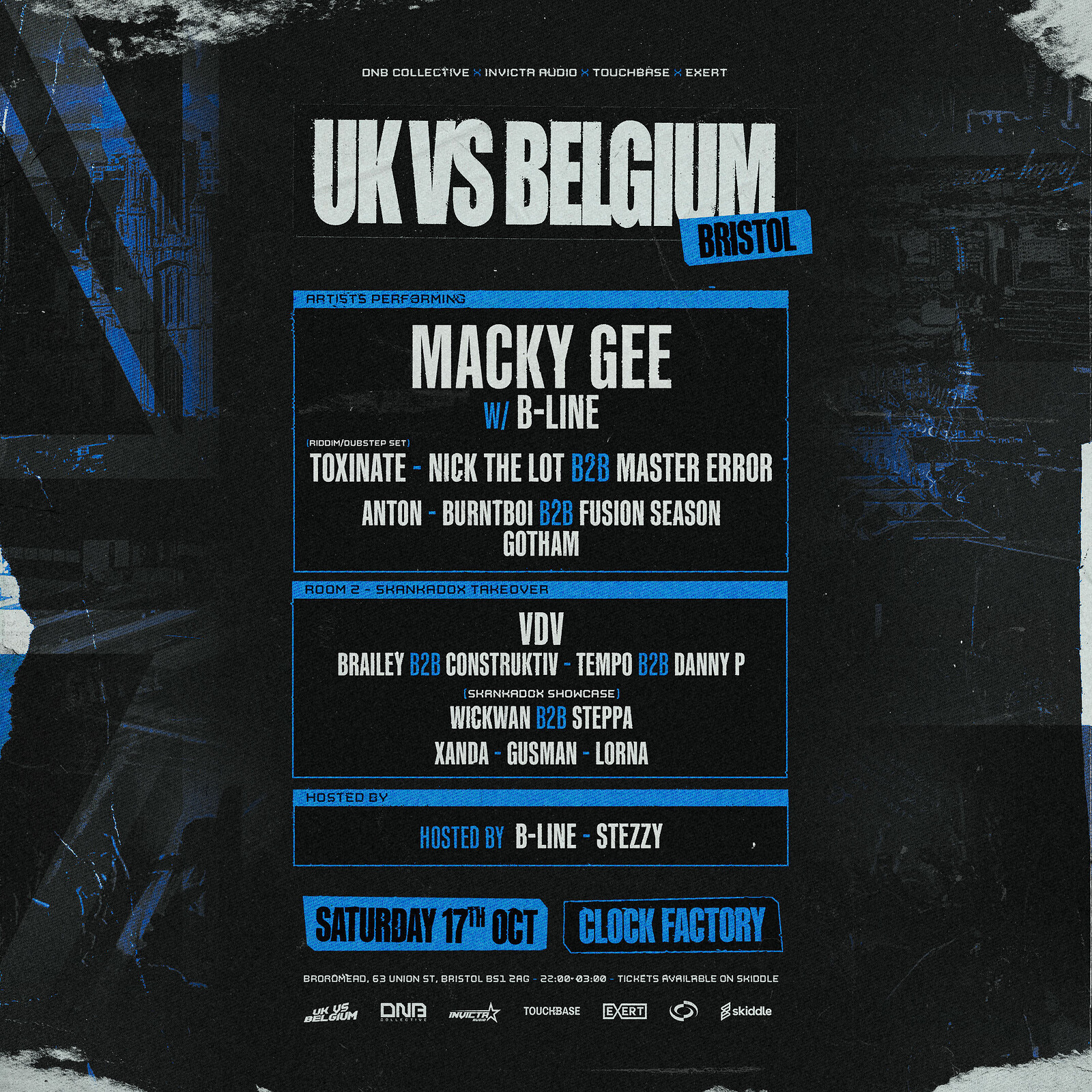 U.K vs Belgium Tour: Bristol at Clock Factory
