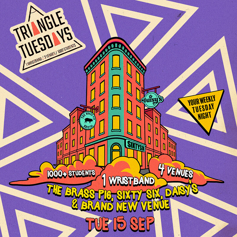Triangle Tuesdays - 3 Venues - 1000 + Students - 1 Ticket at The Brass Pig