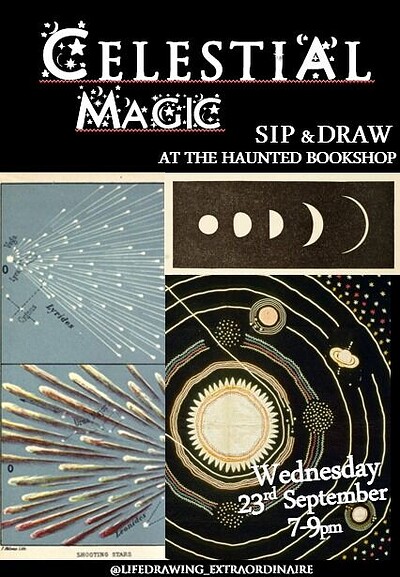 Sip & Draw at The Haunted Bookshop - Celestial Magic at The Haunted Bookshop