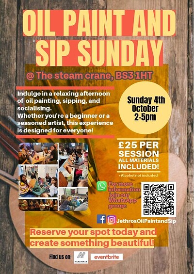 Jethro’s Oil Paint and Sip at The Steam Crane