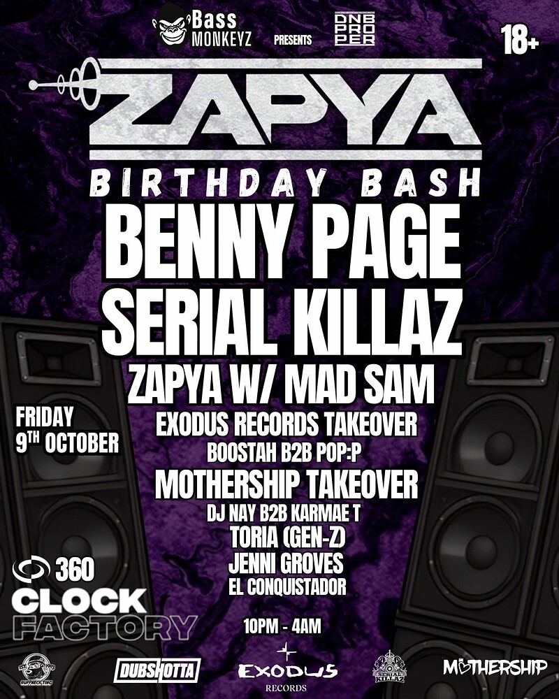 Zapya's Birthday Bash at Clock Factory