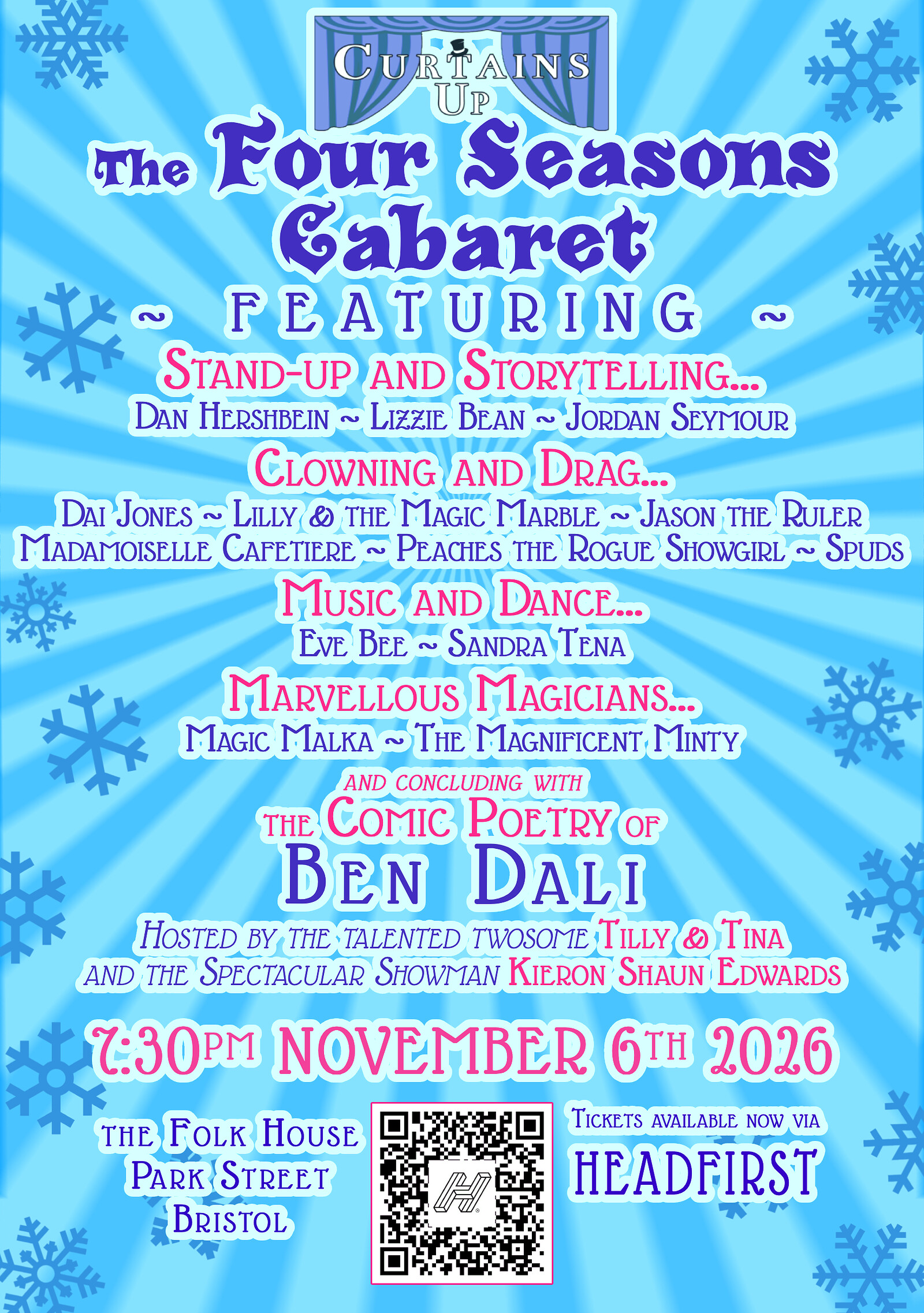 The Four Seasons Cabaret at Bristol Folk House